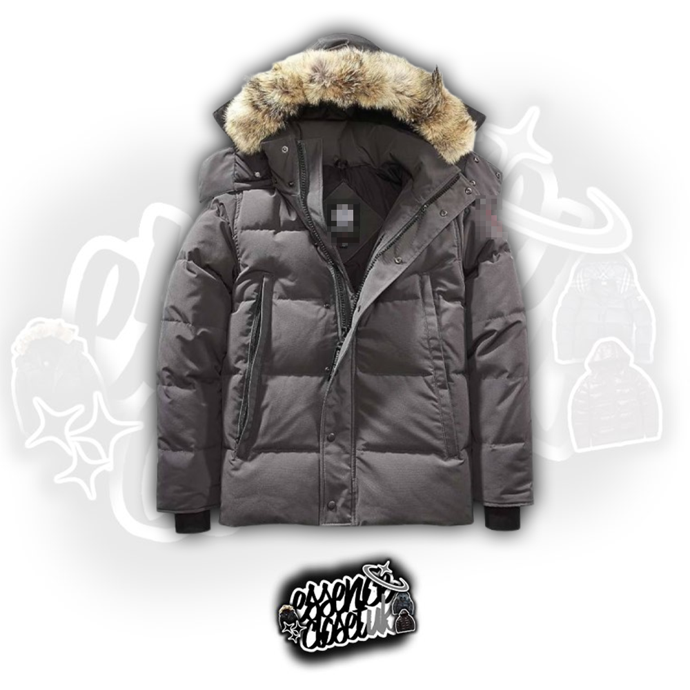 Red Badge Wyndham Fur Parka - Grey
