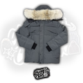 Black Badge Wyndham Fur Parka - Grey